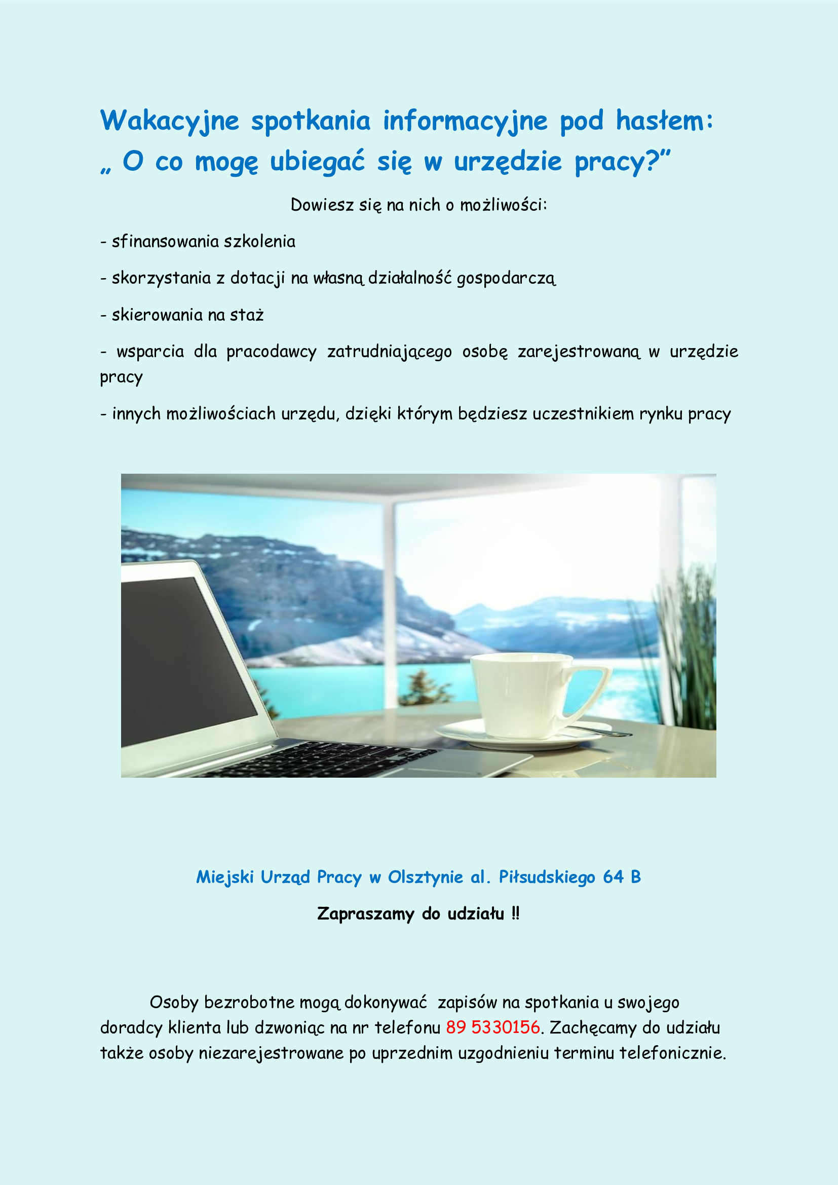 Wakacyjne spotkania informacyjne