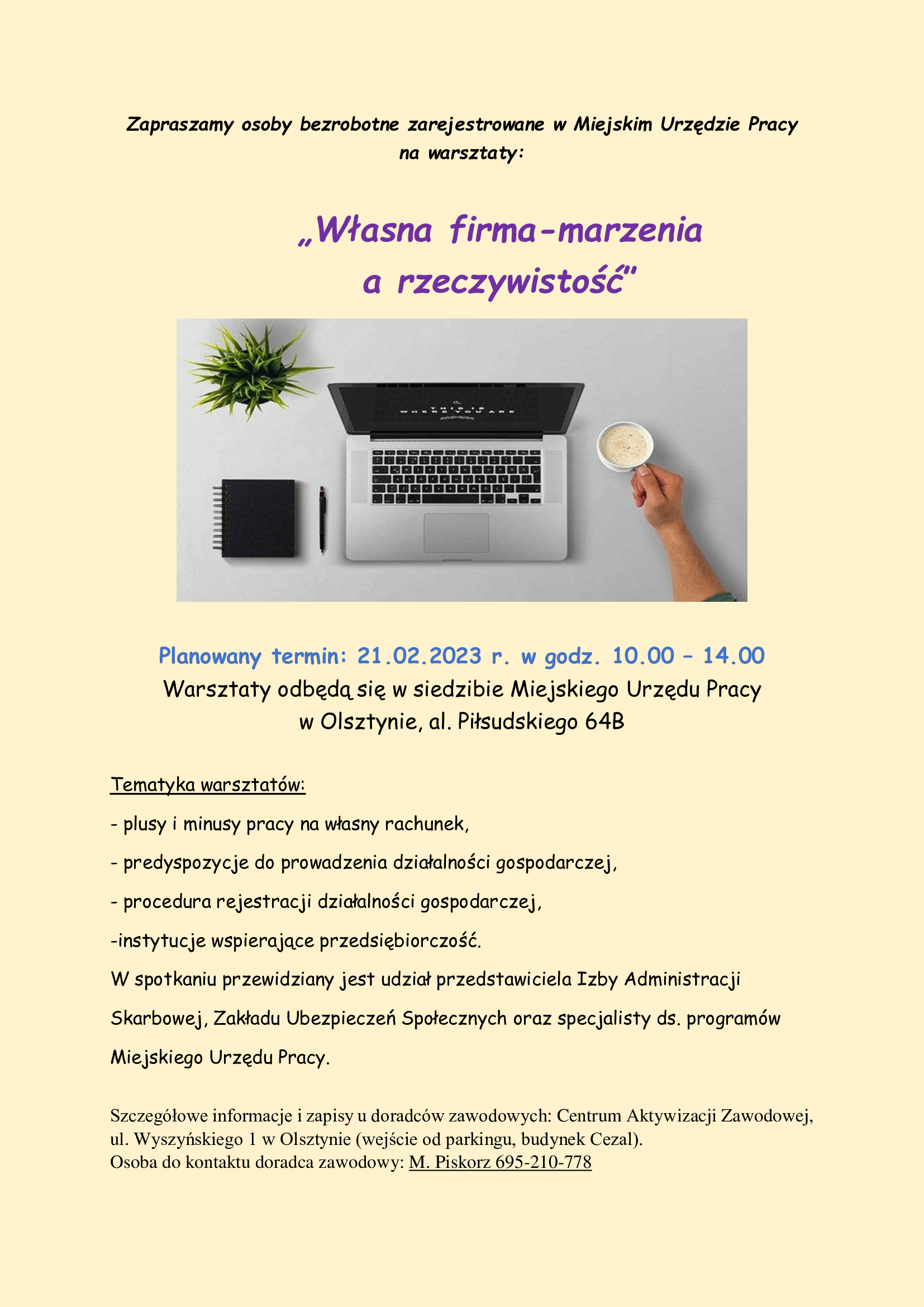 plakat przedsiębiorczość